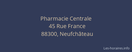 Pharmacie Centrale