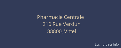 Pharmacie Centrale
