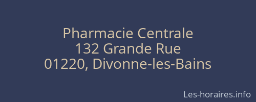 Pharmacie Centrale
