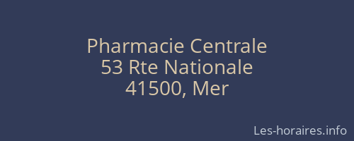 Pharmacie Centrale
