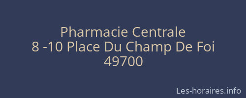 Pharmacie Centrale