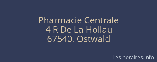 Pharmacie Centrale