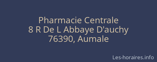 Pharmacie Centrale