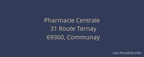 Pharmacie Centrale