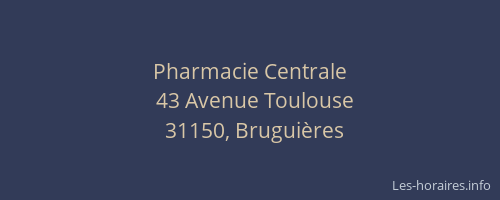 Pharmacie Centrale