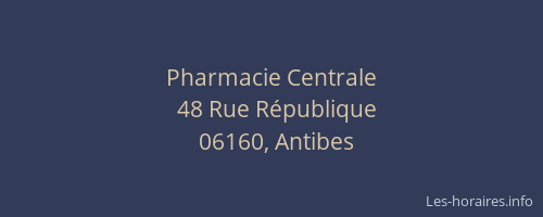Pharmacie Centrale