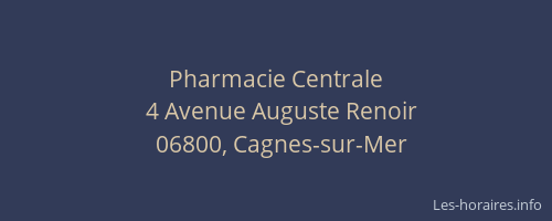 Pharmacie Centrale