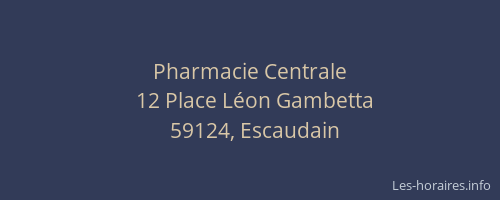 Pharmacie Centrale