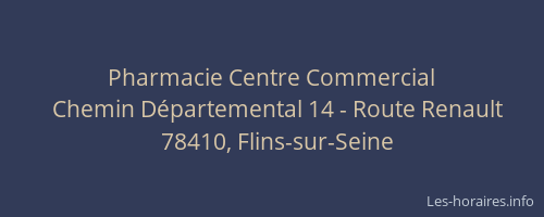 Pharmacie Centre Commercial