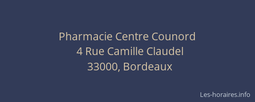 Pharmacie Centre Counord