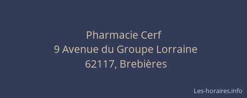 Pharmacie Cerf