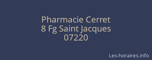 Pharmacie Cerret