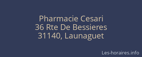 Pharmacie Cesari