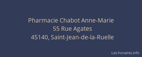 Pharmacie Chabot Anne-Marie