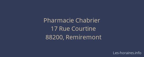 Pharmacie Chabrier