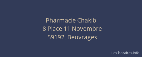 Pharmacie Chakib