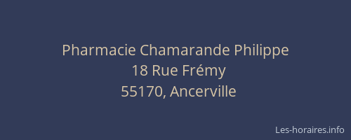 Pharmacie Chamarande Philippe