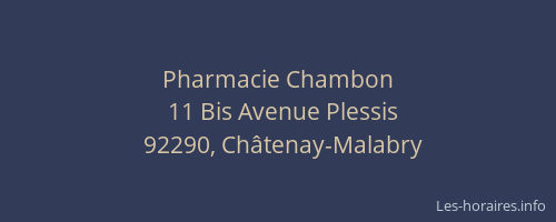 Pharmacie Chambon