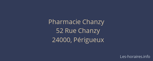 Pharmacie Chanzy