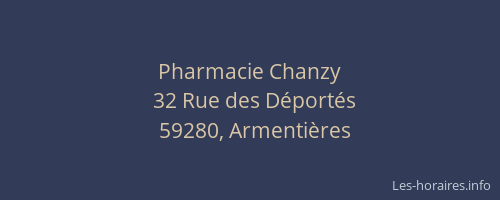 Pharmacie Chanzy