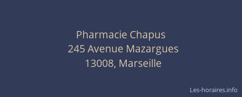 Pharmacie Chapus