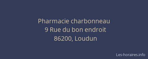 Pharmacie charbonneau