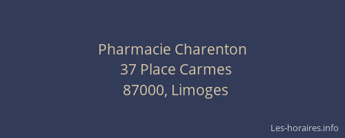 Pharmacie Charenton