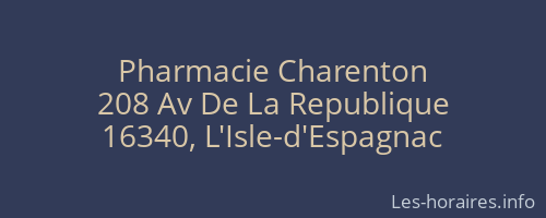 Pharmacie Charenton