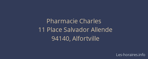 Pharmacie Charles