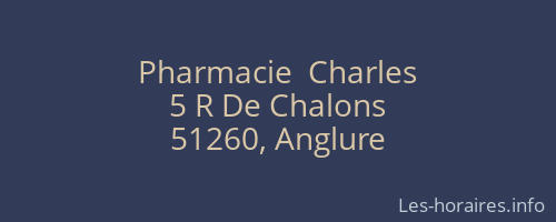 Pharmacie  Charles