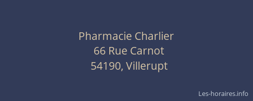 Pharmacie Charlier