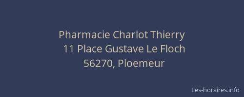 Pharmacie Charlot Thierry