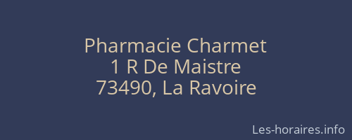 Pharmacie Charmet