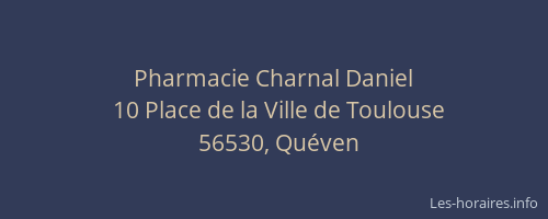 Pharmacie Charnal Daniel