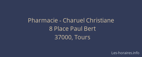 Pharmacie - Charuel Christiane