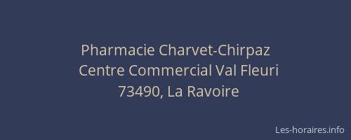 Pharmacie Charvet-Chirpaz