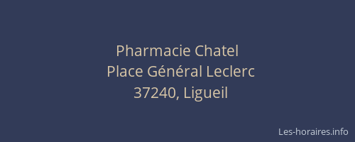 Pharmacie Chatel