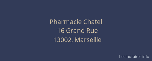 Pharmacie Chatel