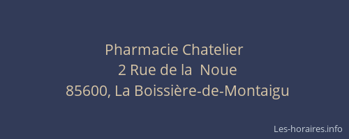 Pharmacie Chatelier