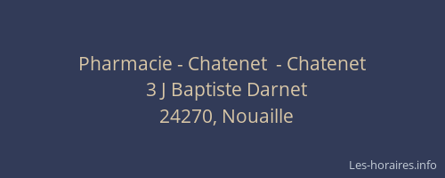 Pharmacie - Chatenet  - Chatenet