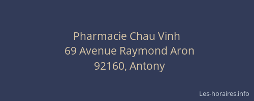 Pharmacie Chau Vinh