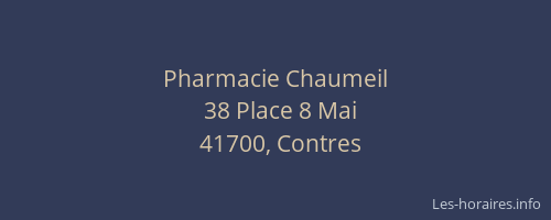 Pharmacie Chaumeil