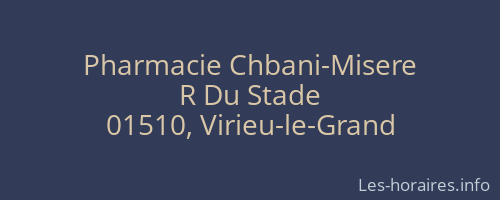 Pharmacie Chbani-Misere