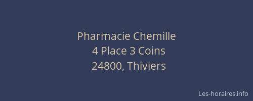 Pharmacie Chemille