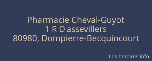 Pharmacie Cheval-Guyot