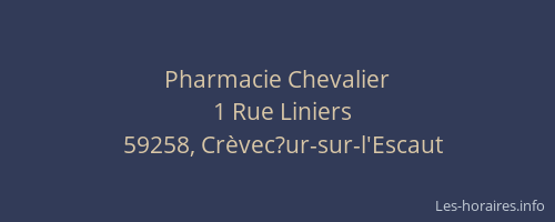 Pharmacie Chevalier
