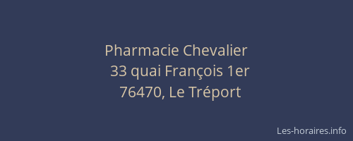 Pharmacie Chevalier