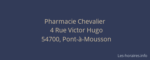 Pharmacie Chevalier