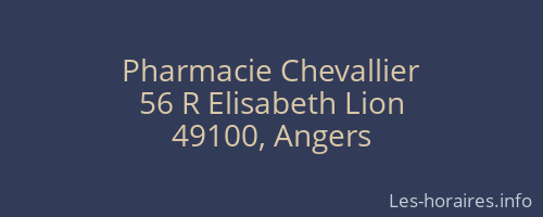 Pharmacie Chevallier