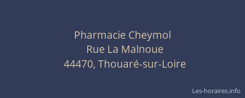 Pharmacie Cheymol